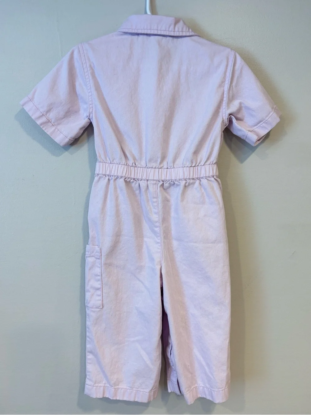 Old Navy Short-Sleeve Utility Cargo Jumpsuit Lilac Ice Toddler Girls 2T